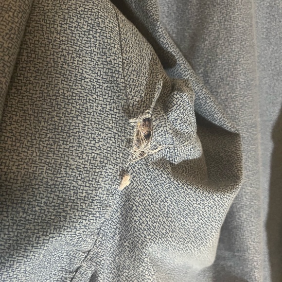 Very unique, handmade, floral, checkered quilted textured button up. - Picture 12 of 12